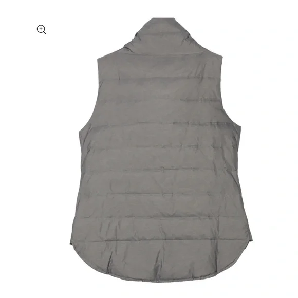 Eileen Fisher Melange Recycled Nylon Down Vest Charcoal M - Picture 8 of 8